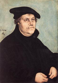 盧卡斯 伊爾 韋基奧 尅拉納赫 Portrait of Martin Luther 盧卡斯 伊爾 韋基奧 尅拉納赫 Portrait of Martin Luther